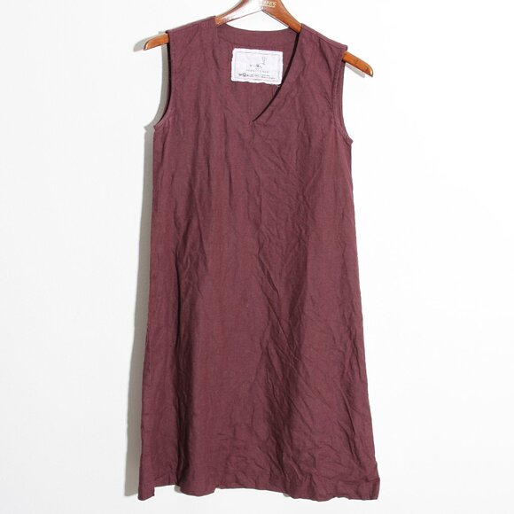 notPERFECTLINEN Dresses & Skirts - notPERFECTLINEN 100% Linen Tank Mini Dress V-Neck Sleeveless Size XS